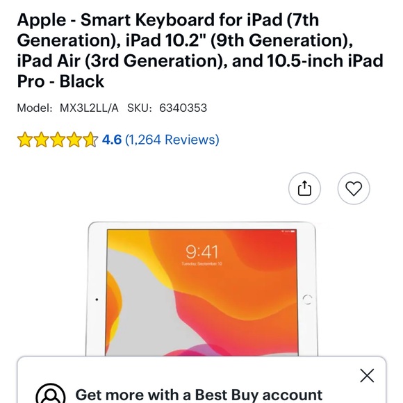 Apple Smart Keyboard for iPad (7th generation) - Picture 7 of 7